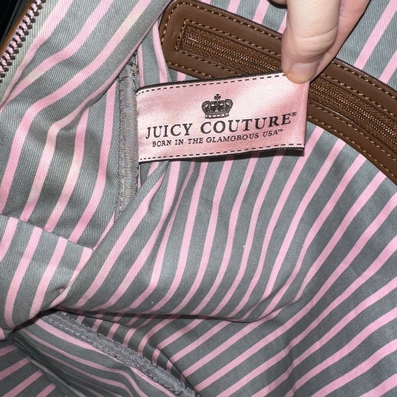 Vintage Rare Pink Juicy Couture Backpack Velour Purse Shoulder Bag y2k preloved - Picture 5 of 15